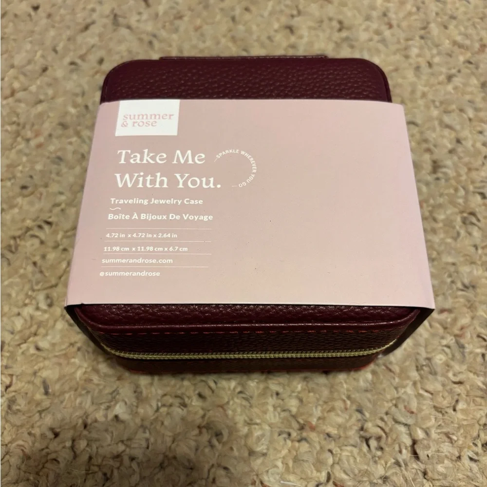 NIB SUMMER & ROSE TAKE ME WITH YOU TRAVELing JEWELRY CASE